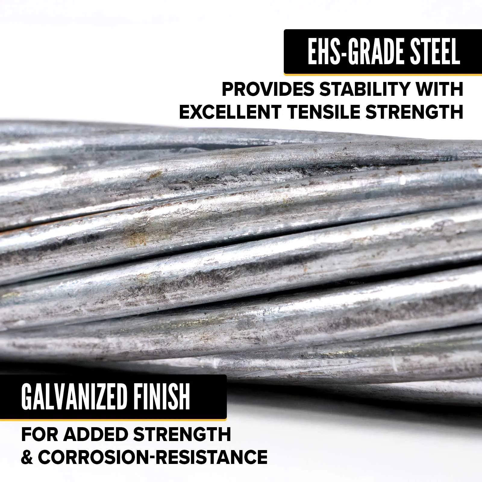 11/16" 1x19 EHS Galvanized Guy Wire | Linear Foot