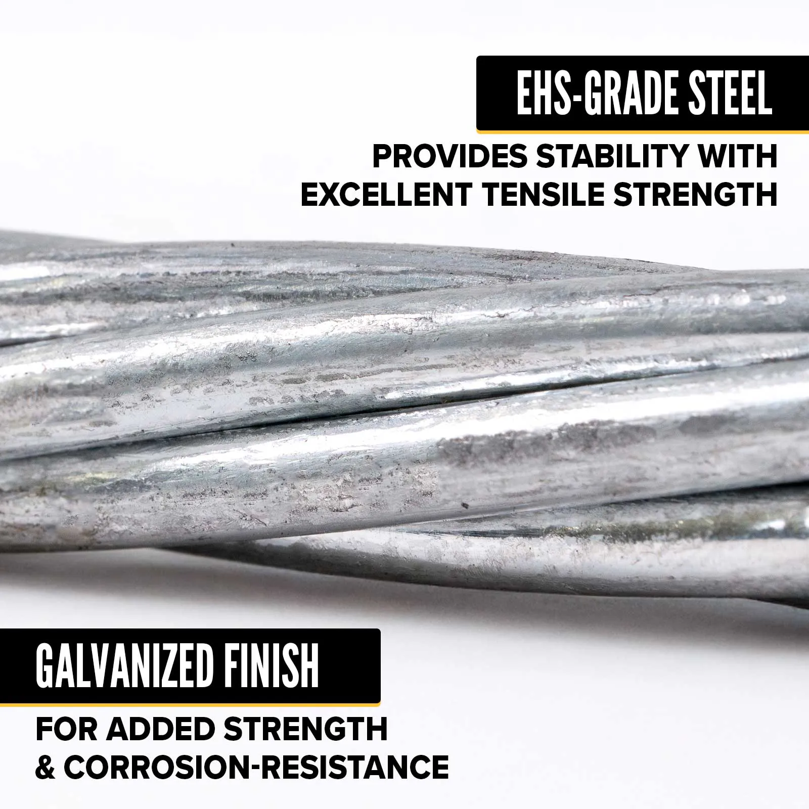 1/2" 1x7 EHS Galvanized Guy Wire | Linear Foot