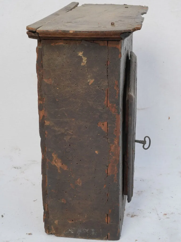 18th-century oratory cabinet from a chapel 22"