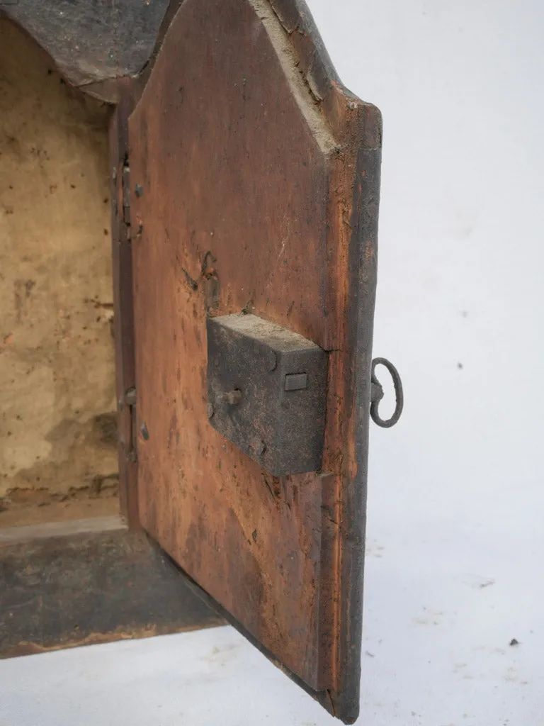 18th-century oratory cabinet from a chapel 22"