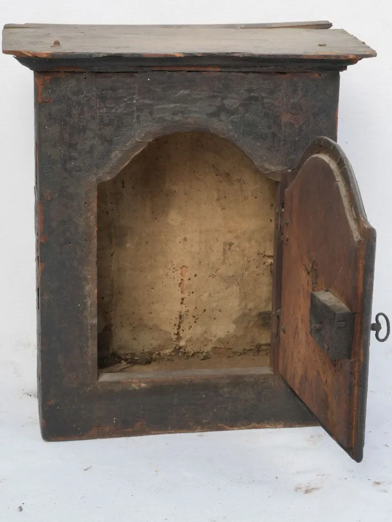 18th-century oratory cabinet from a chapel 22"