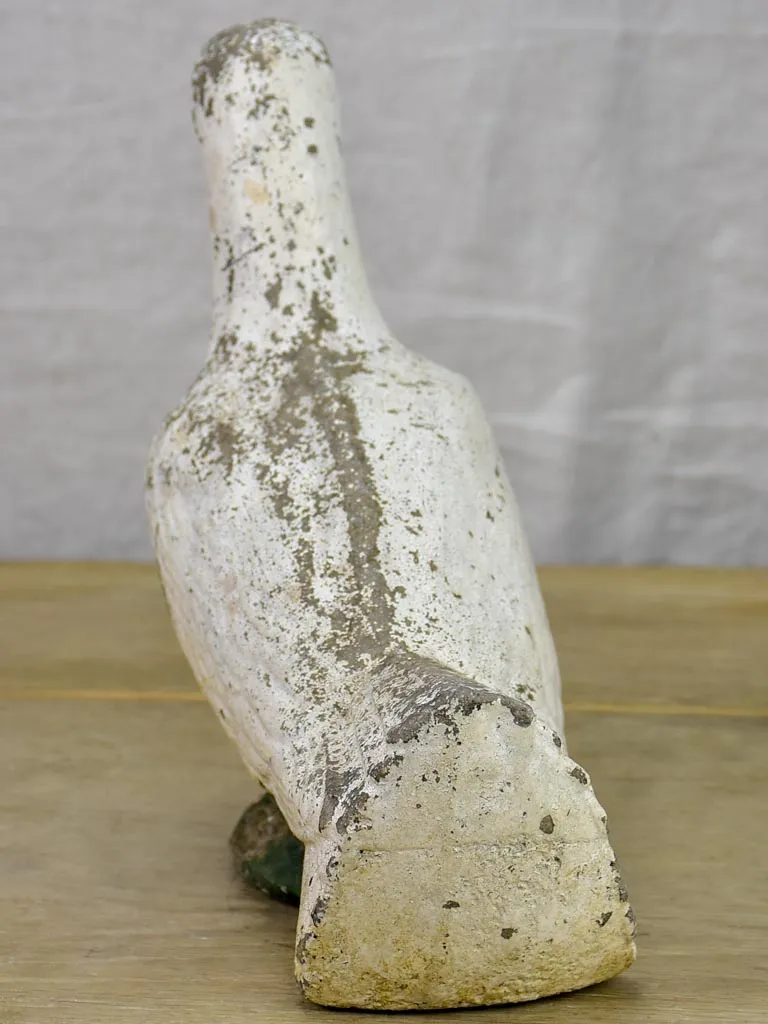 1960's cement garden sculpture of a white dove