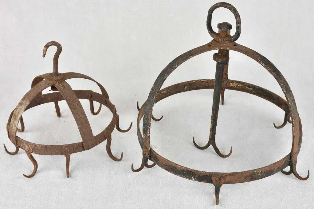 19th century charcuterie hooks - 10¼"