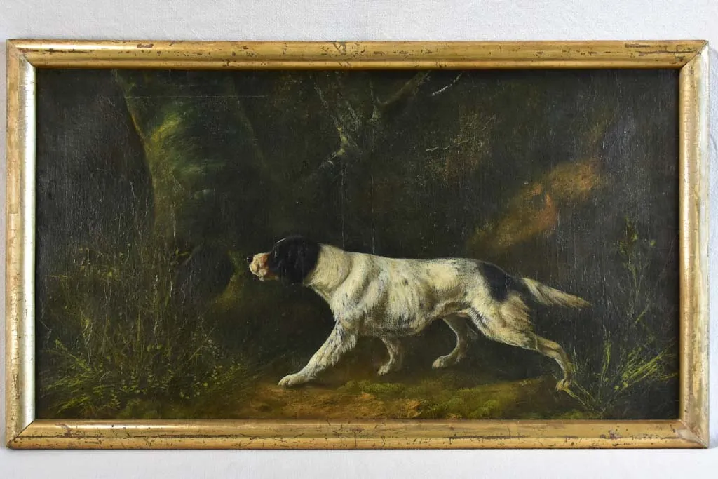 19th century portrait of a hunting dog - Anonymous 22" x 37¾"