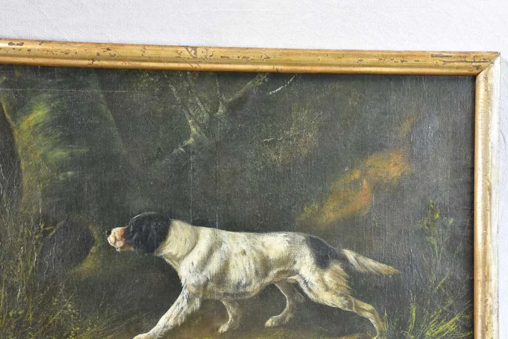 19th century portrait of a hunting dog - Anonymous 22" x 37¾"