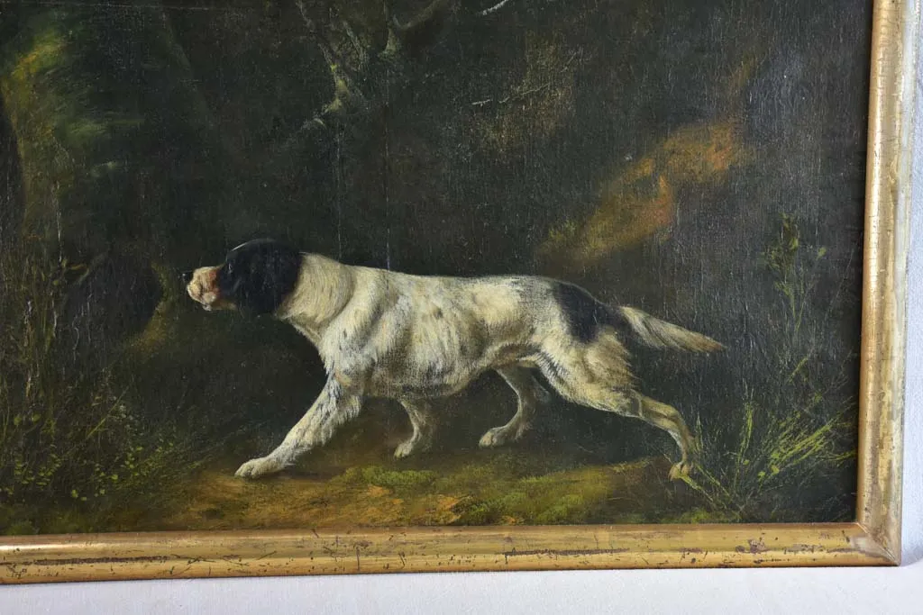 19th century portrait of a hunting dog - Anonymous 22" x 37¾"