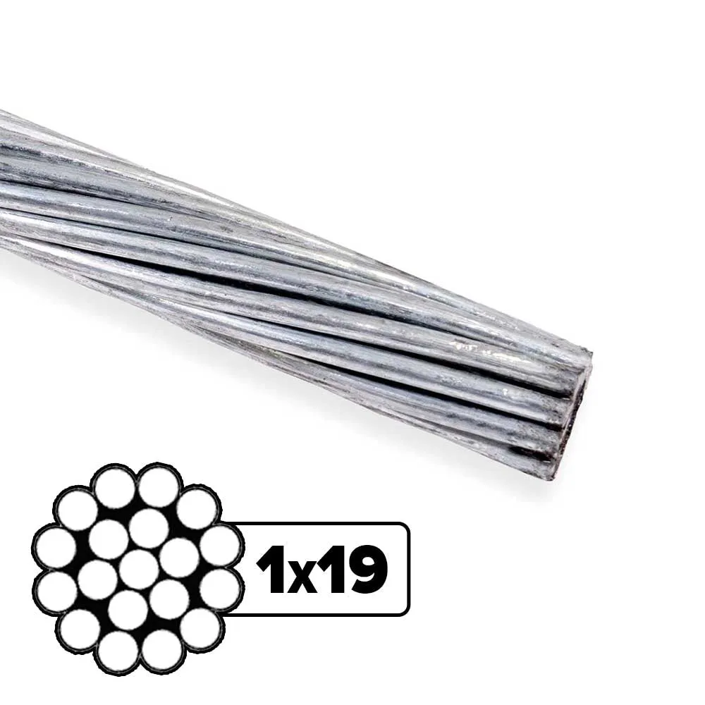 1" 1x19 EHS Galvanized Guy Wire | Linear Foot