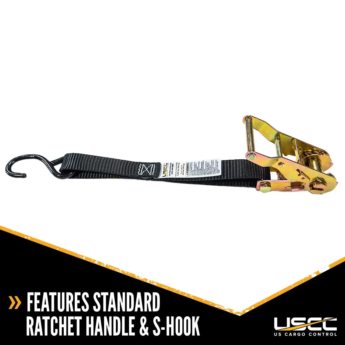 1" x 8' Personal Watercraft Tri-down Ratchet Strap