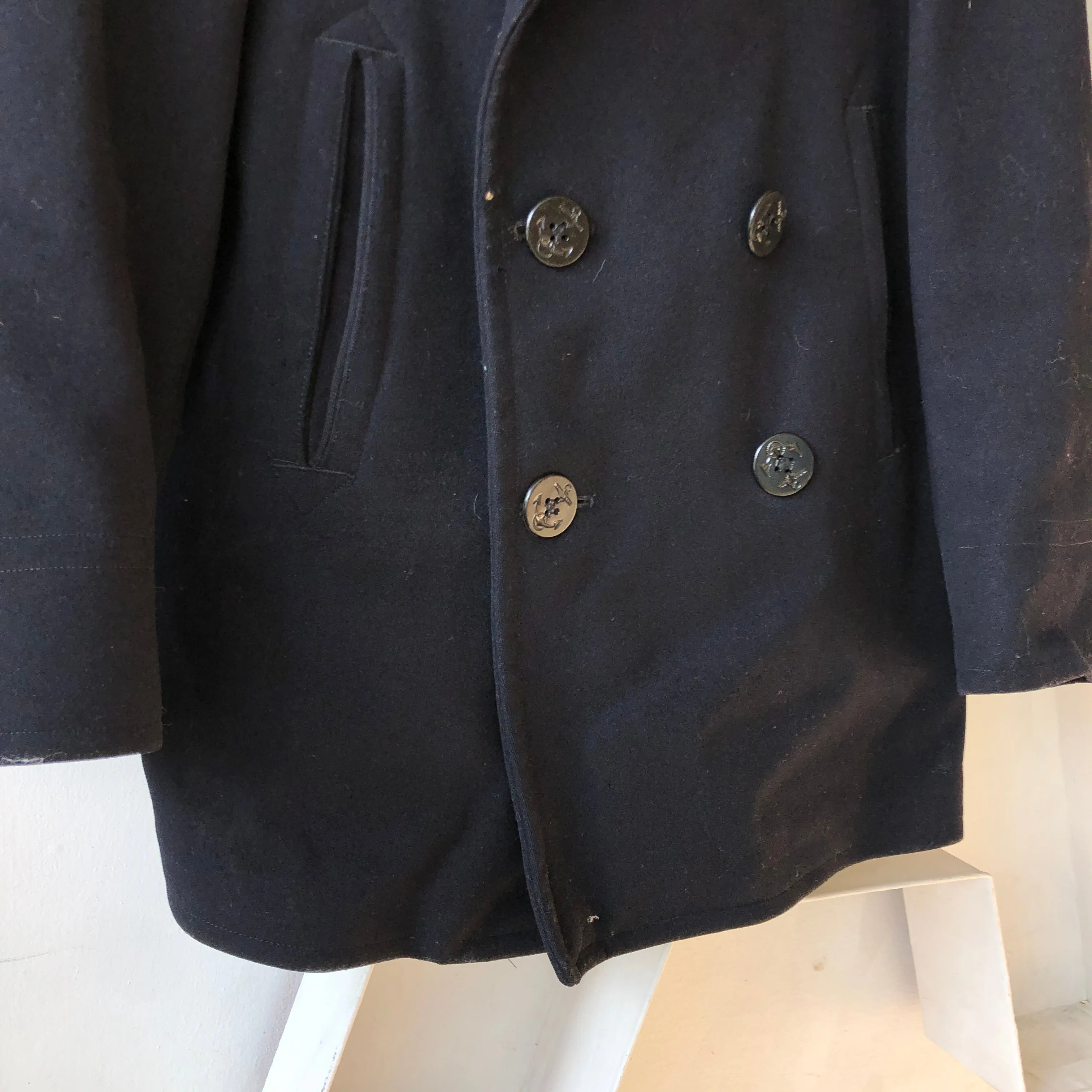 40's USN Peacoat - Small