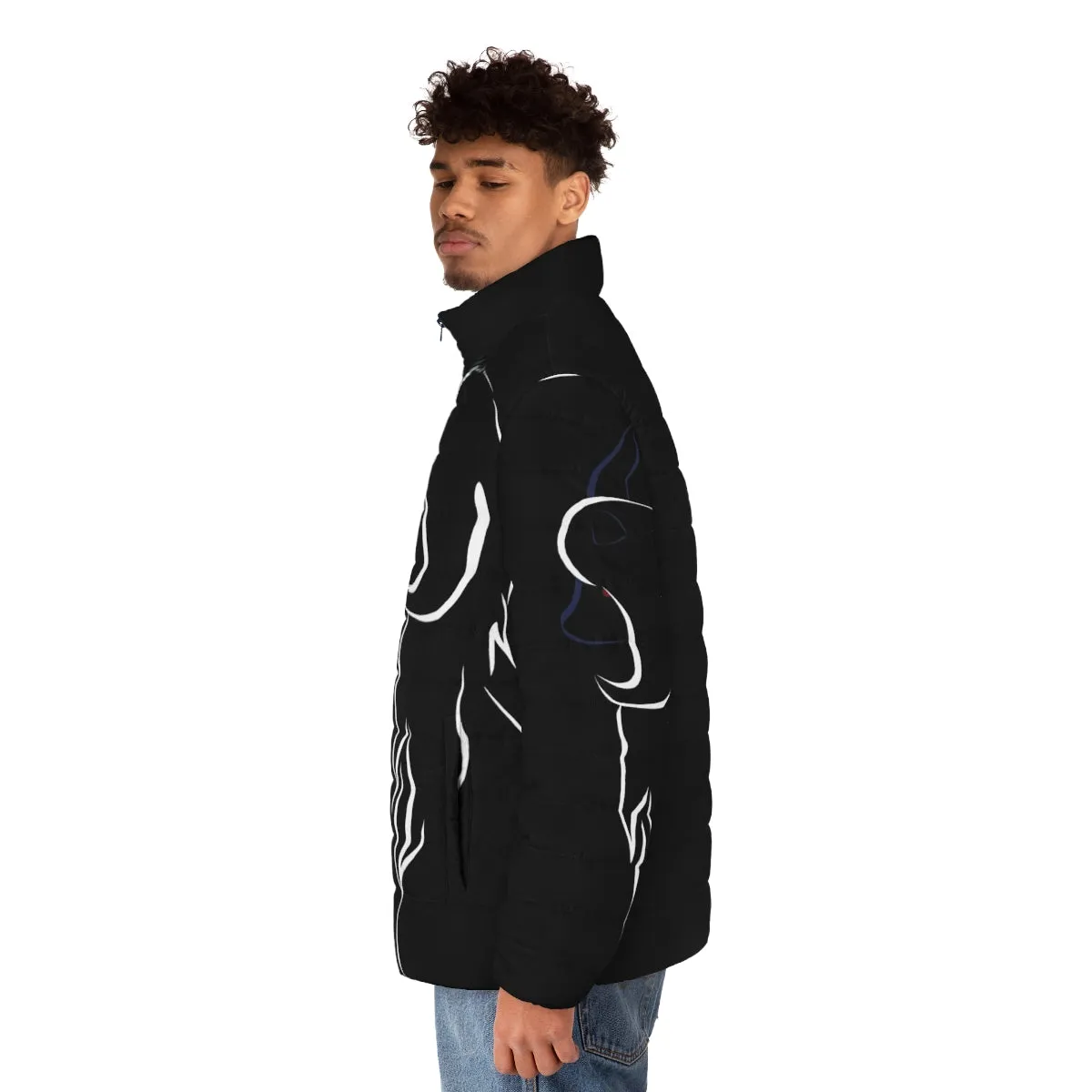 Absol Flow Puffer Jacket - Warm and Stylish Dark Type Pokémon Inspired Outerwear