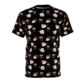 Adorable Sushi Cat Graphic T-Shirt