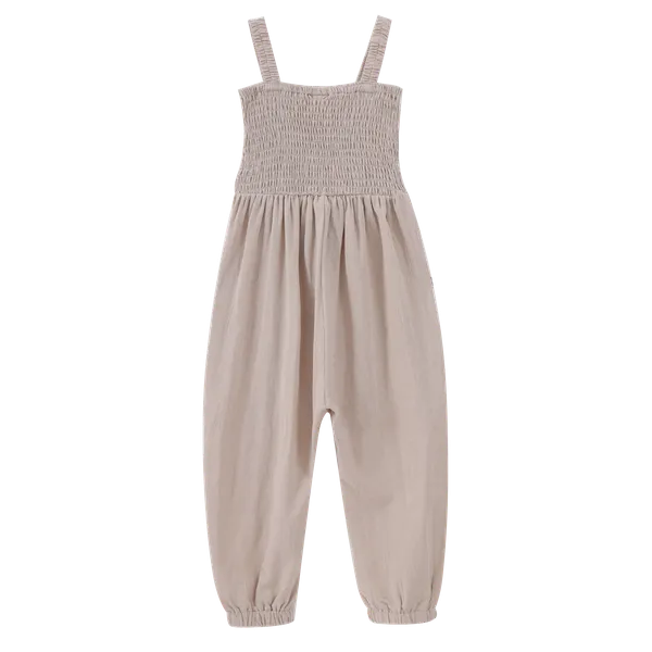 Amanie Overall with Ruching - Beige