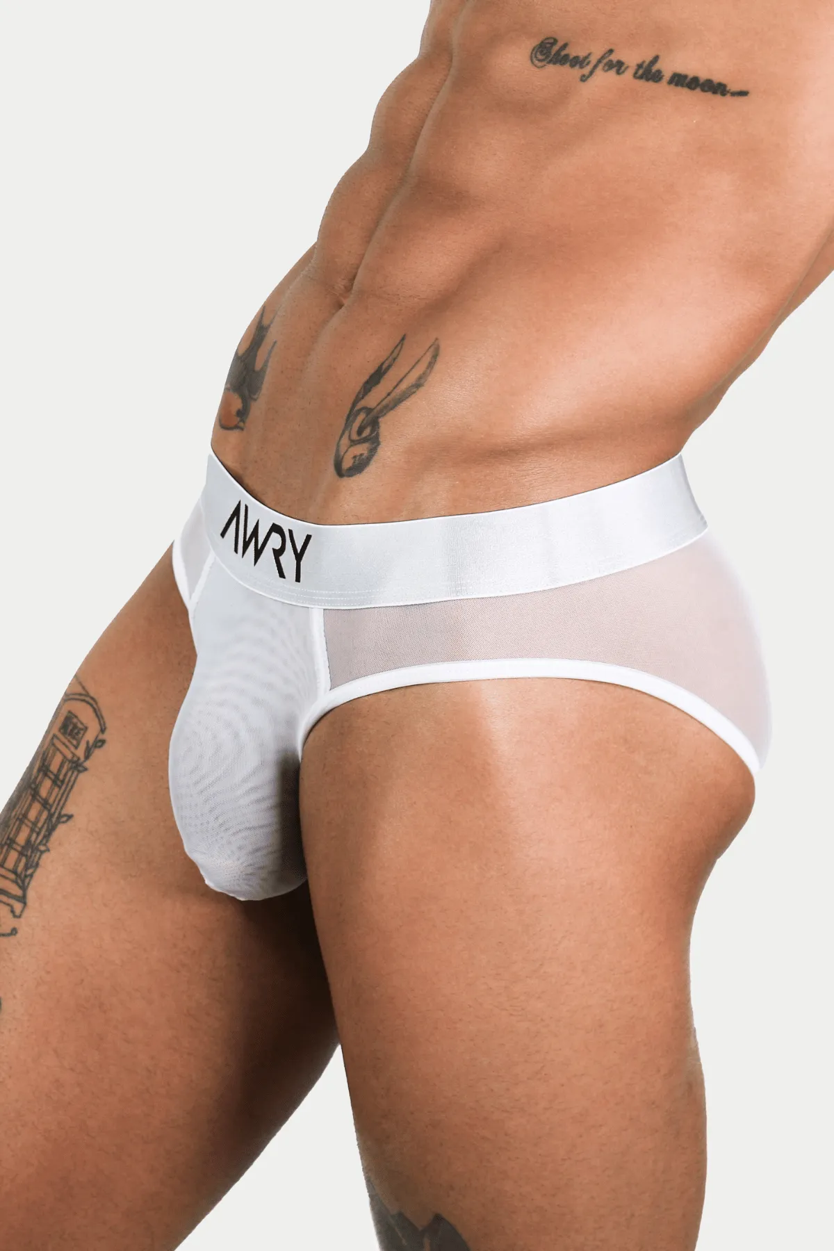 APOLLO Mesh Briefs - White