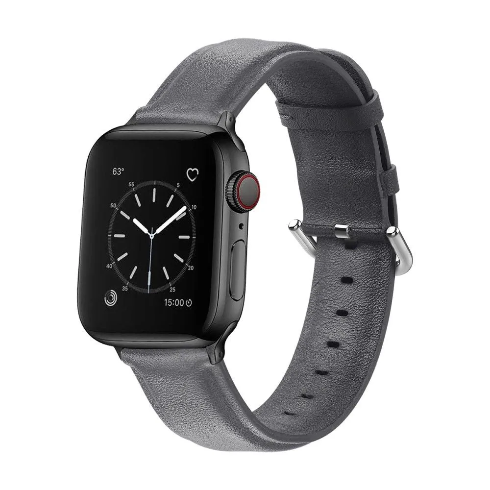 Apple Watch (41mm) cowhide genuine leather watch strap - Grey