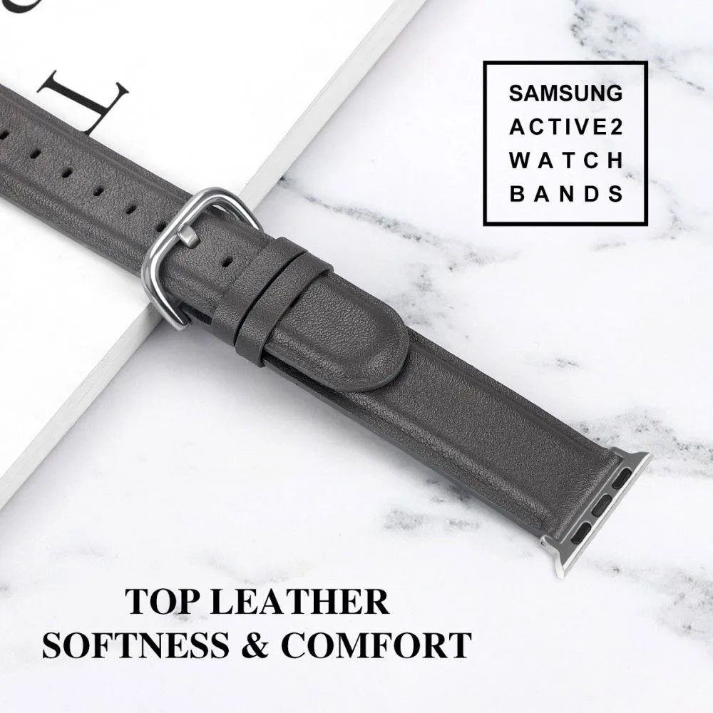 Apple Watch (41mm) cowhide genuine leather watch strap - Grey