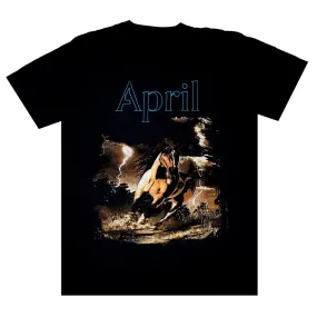 APRIL STALLION TEE BLACK