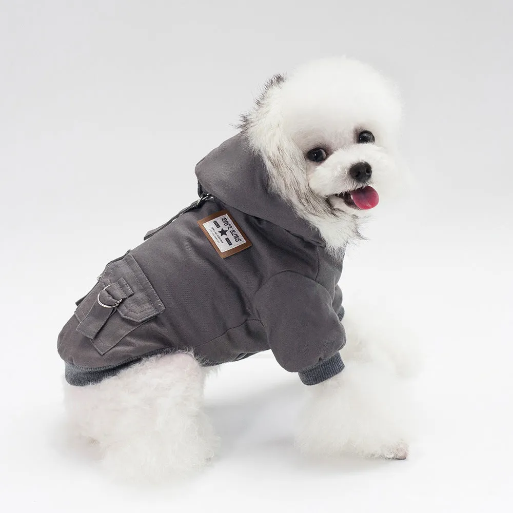 Autumn and winter dog cotton coat pet cotton vest