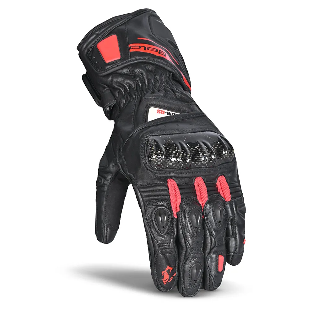 BELA Venom RS Motorcycle Racing Gloves Ladies Black Red