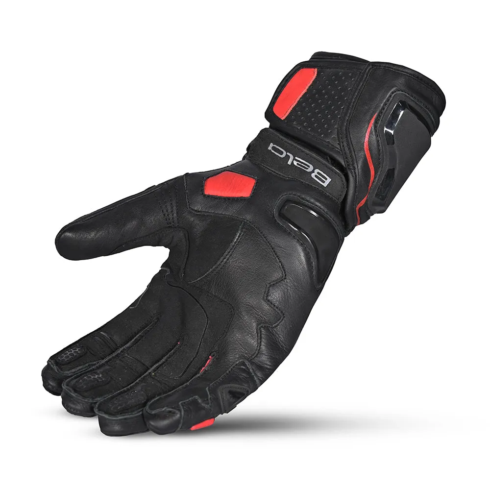 BELA Venom RS Motorcycle Racing Gloves Ladies Black Red