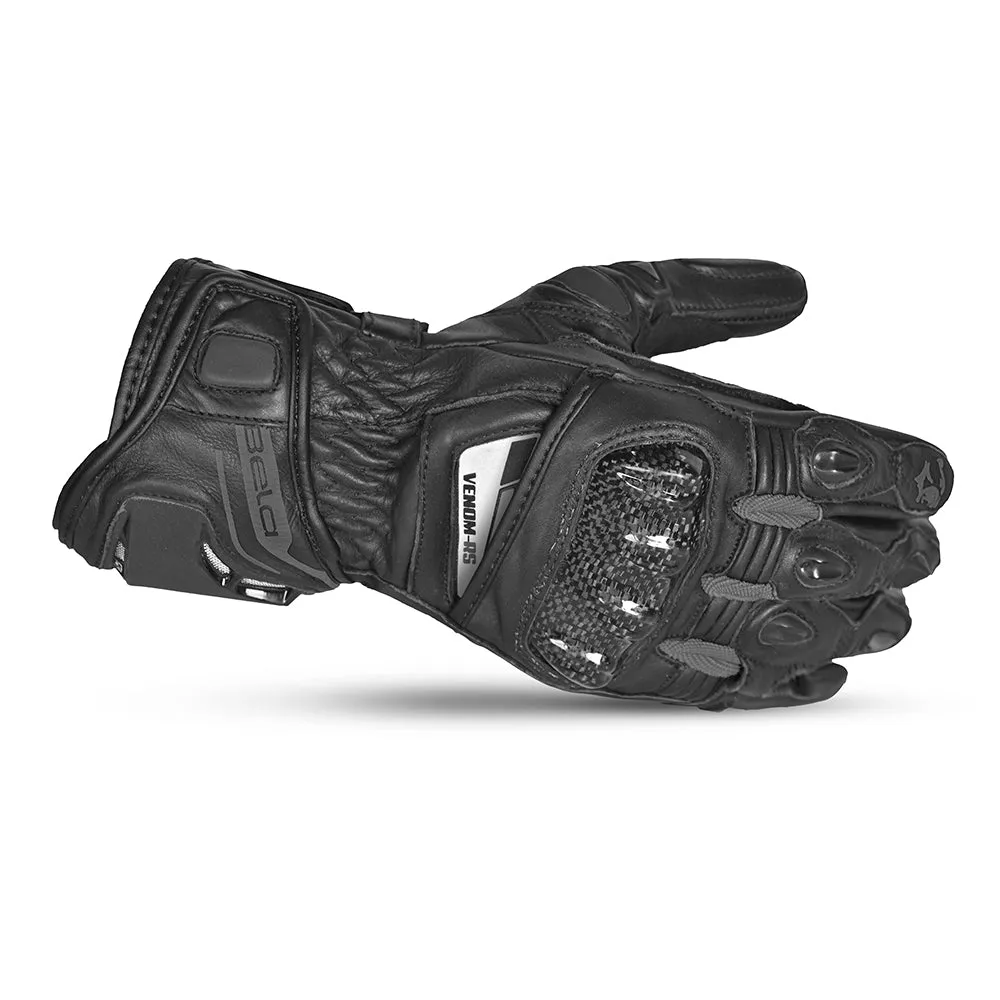 BELA Venom RS Motorcycle Racing Gloves Ladies Black