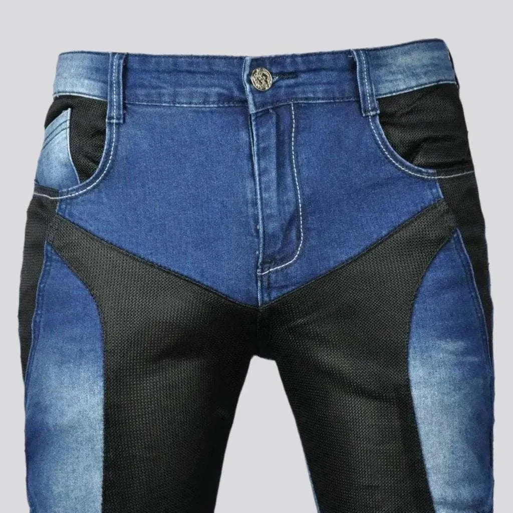 Biker slim jeans
 for men