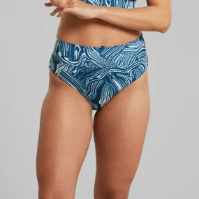 Bikini Bottoms Slite - Clay Swirl Blue