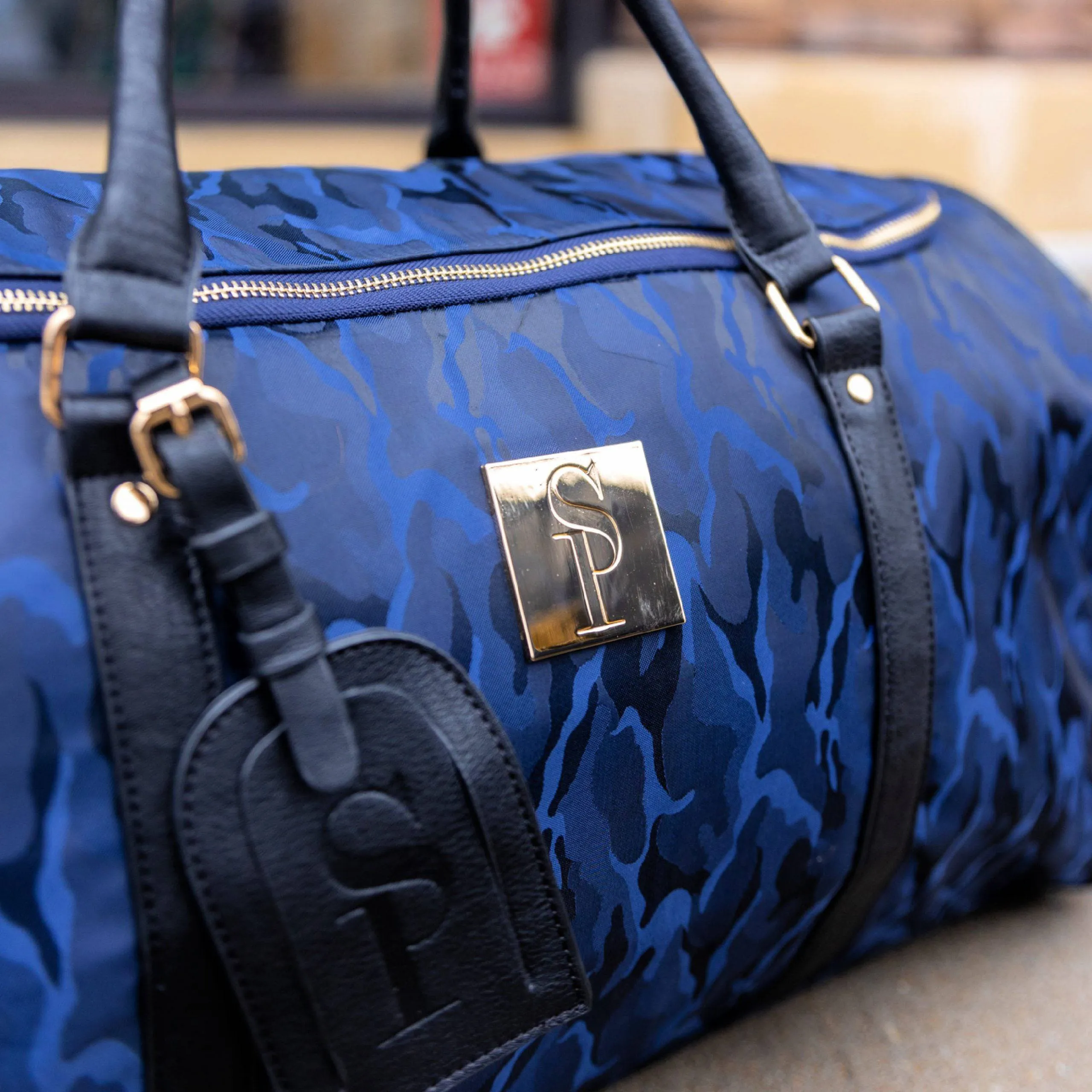 Blue Camo Duffle Bag (New Weekender Design)