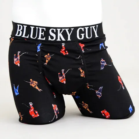 Blue Sky Middle Man Boxer Brief Hockey