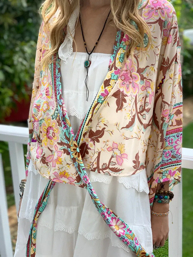 Boho Rhapsody Crop kimono - ARCHIVE SALE