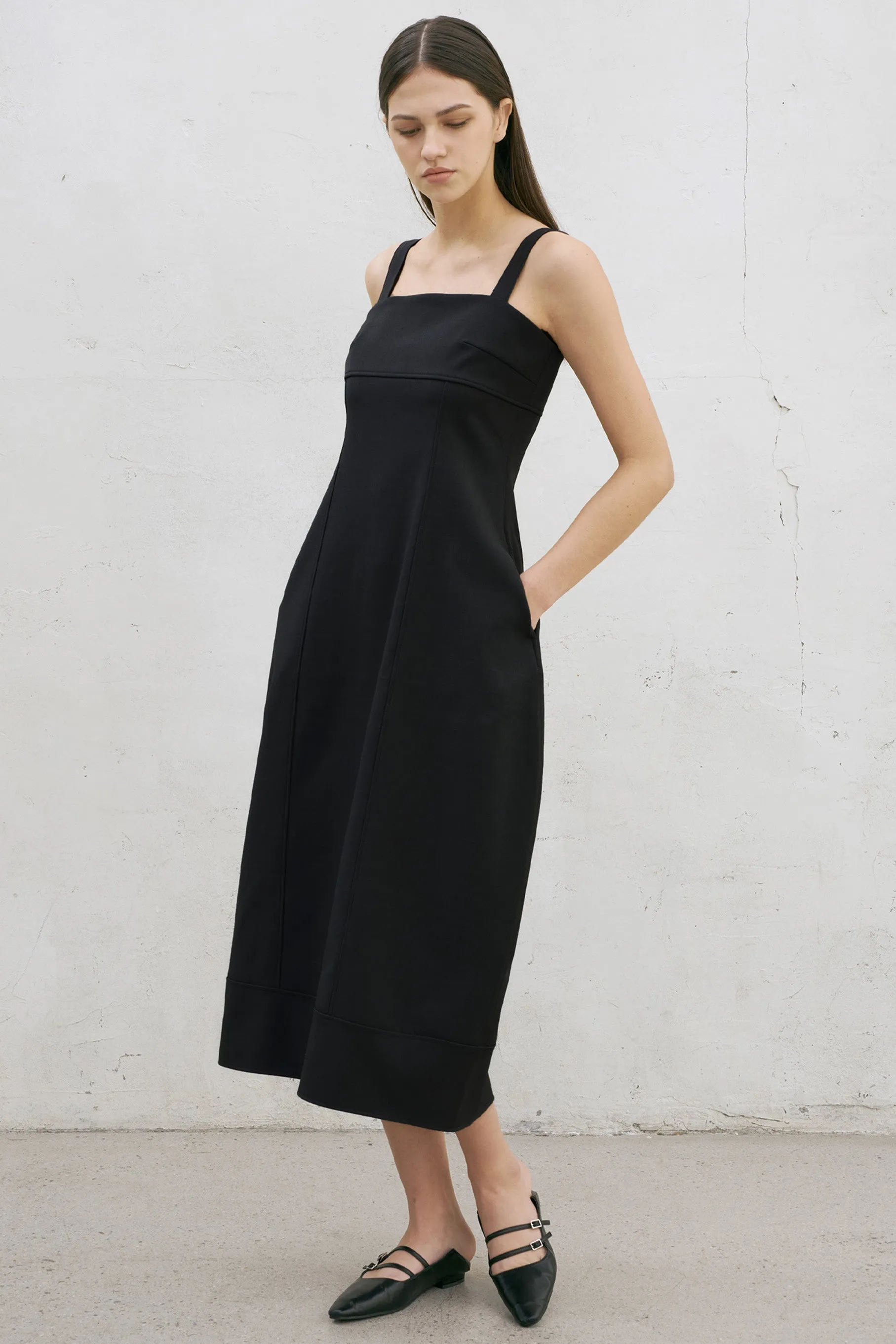 Bole Midi Dress, black