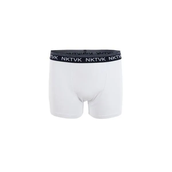 BOYS NAVY AND WHITE BOXER SET AND WHITE T-SHIRT