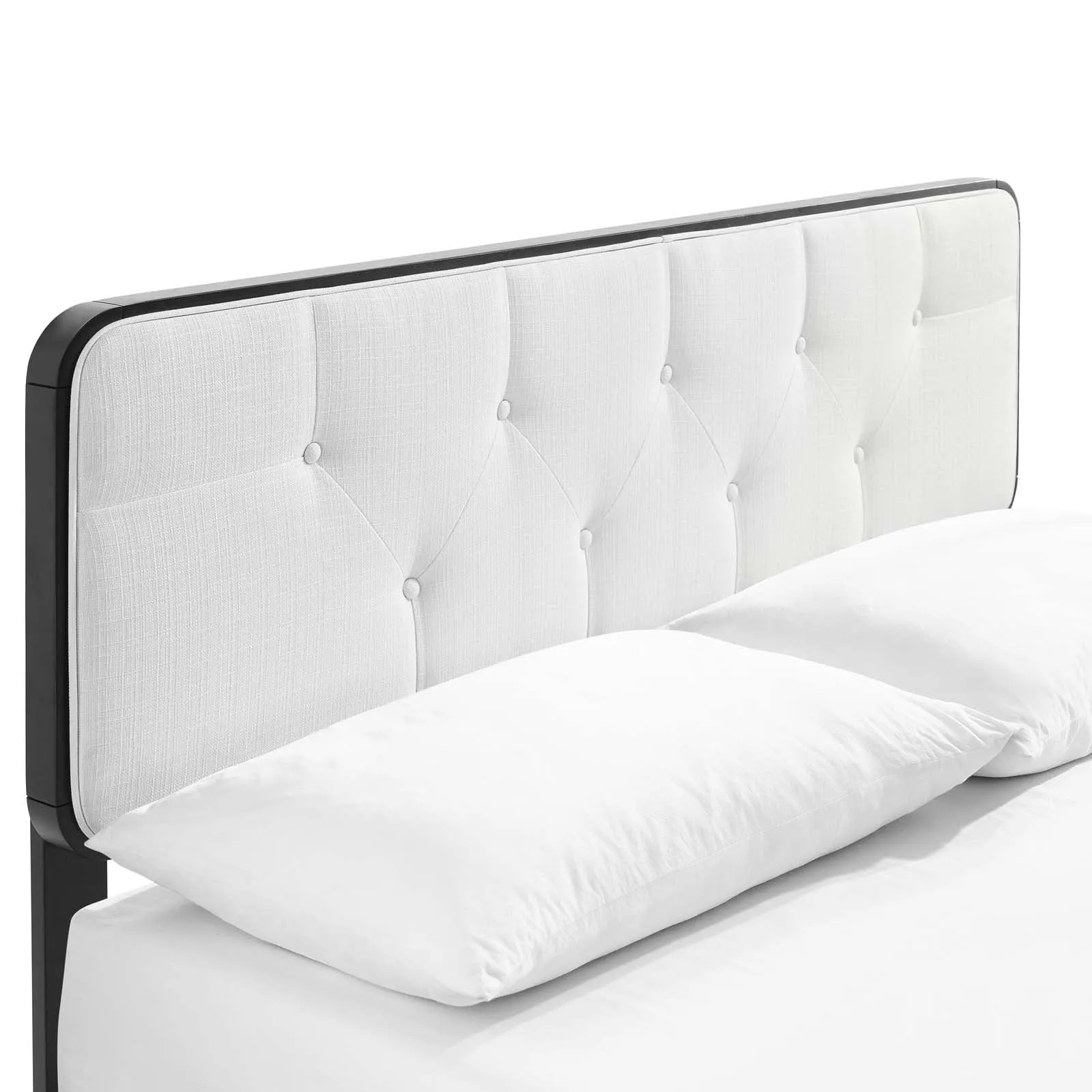 Bridgette Wood Platform Bed With Splayed Legs