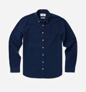 Button Down Garment Dyed Shirt Navy Blazer