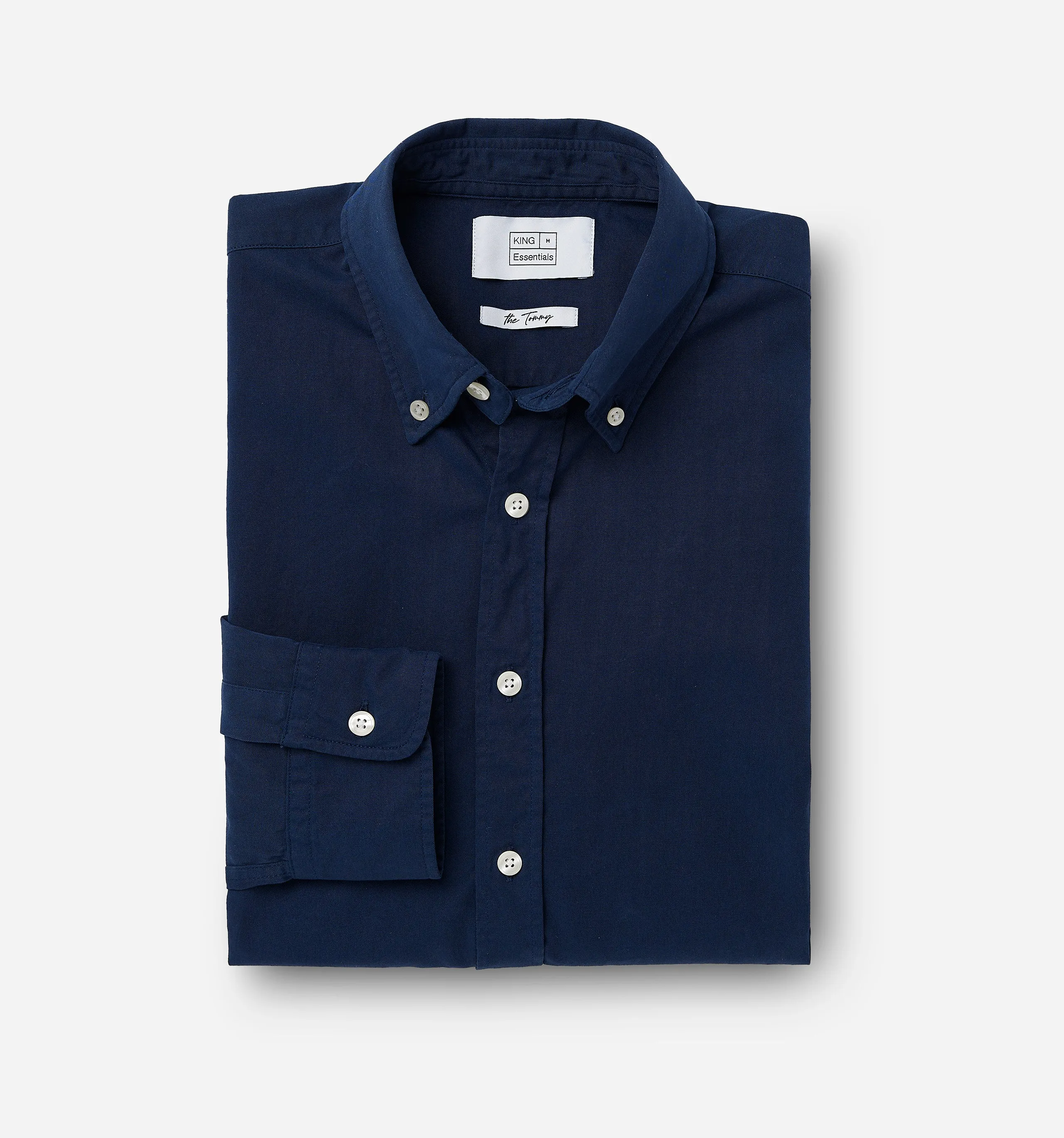 Button Down Garment Dyed Shirt Navy Blazer