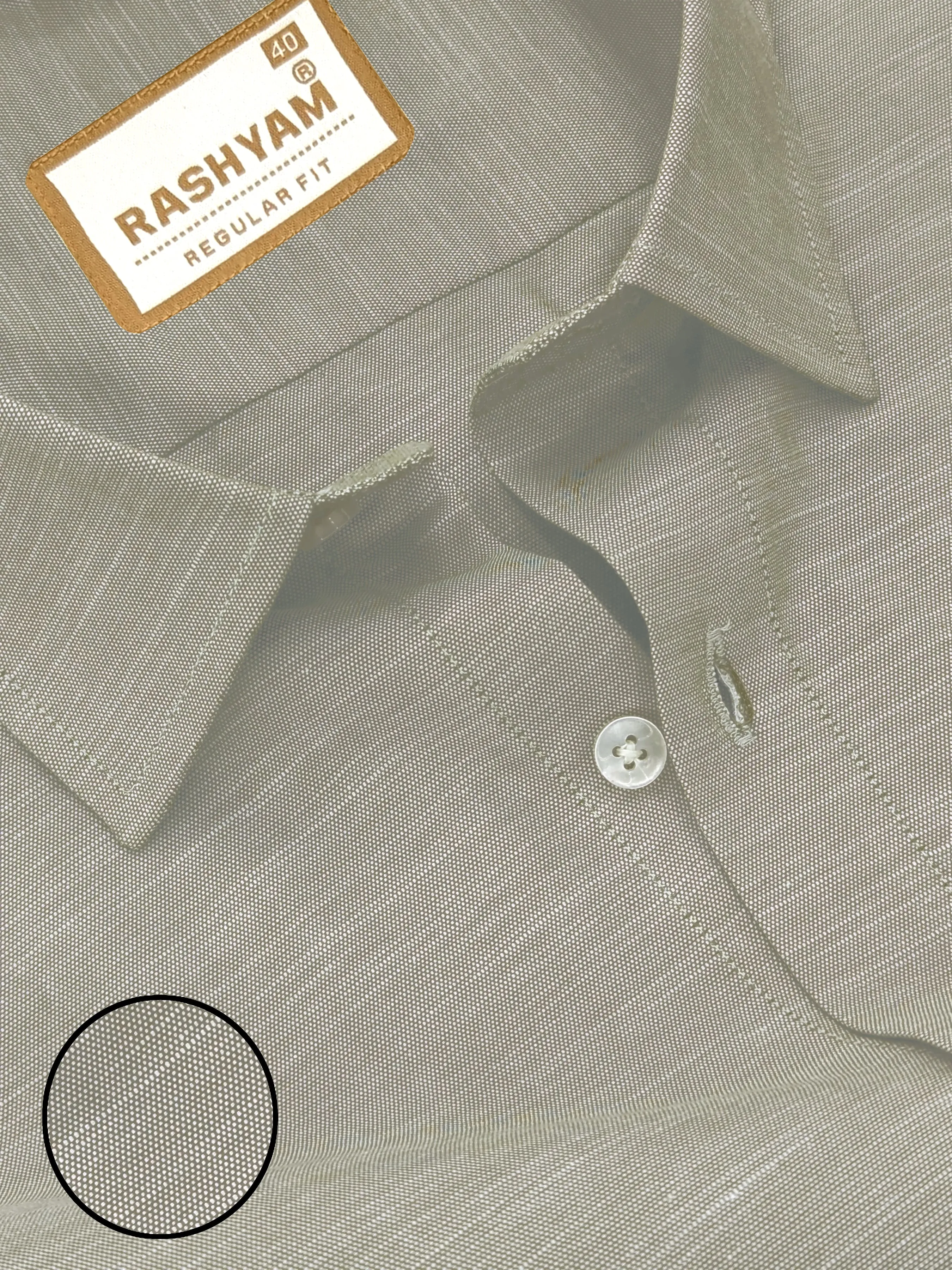 Chianti Premium Oxford Cotton Friar Grey Formal Shirt For Men