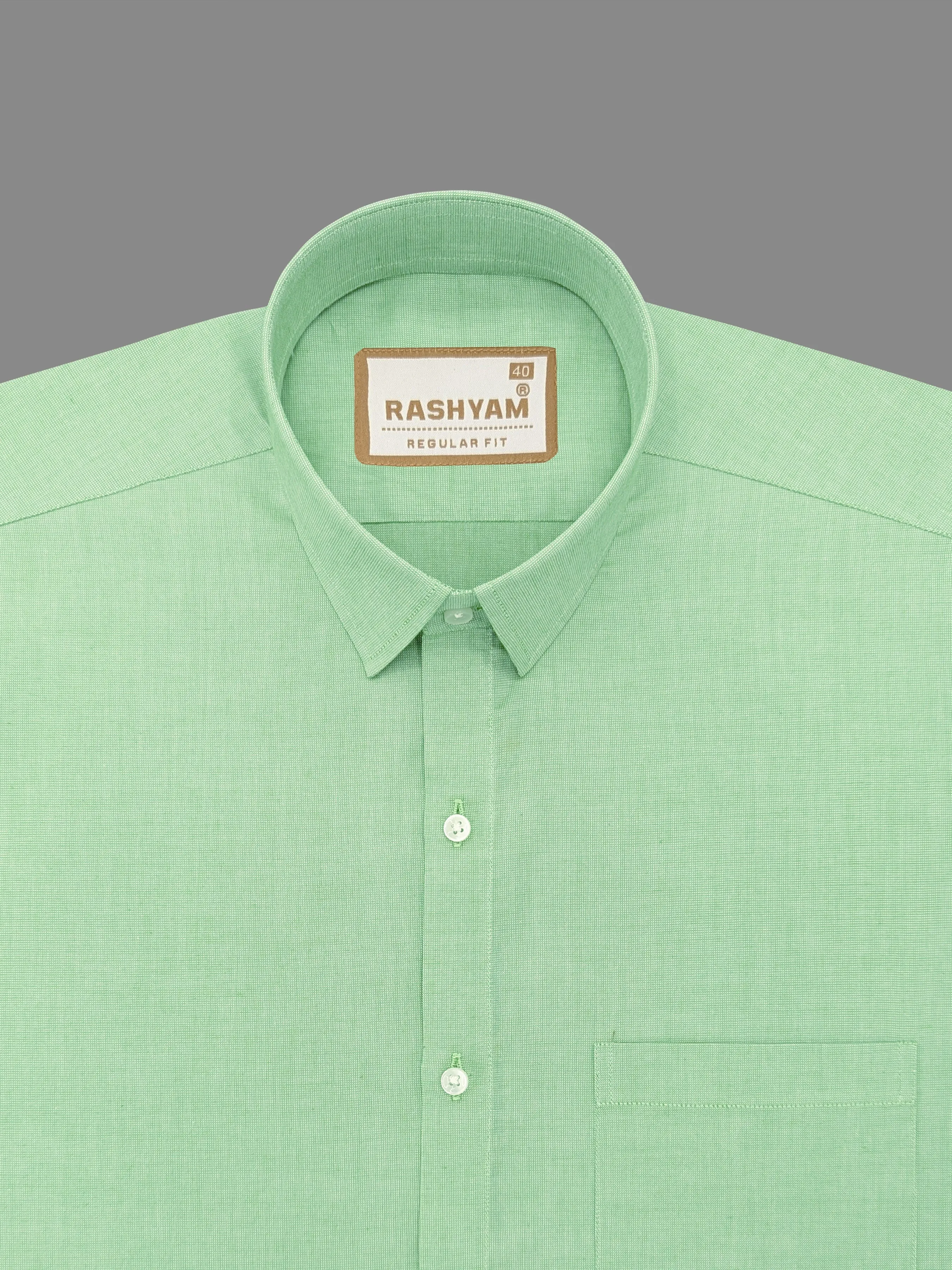 Civita Hippie Green Luxurious Giza Formal Cotton Shirt