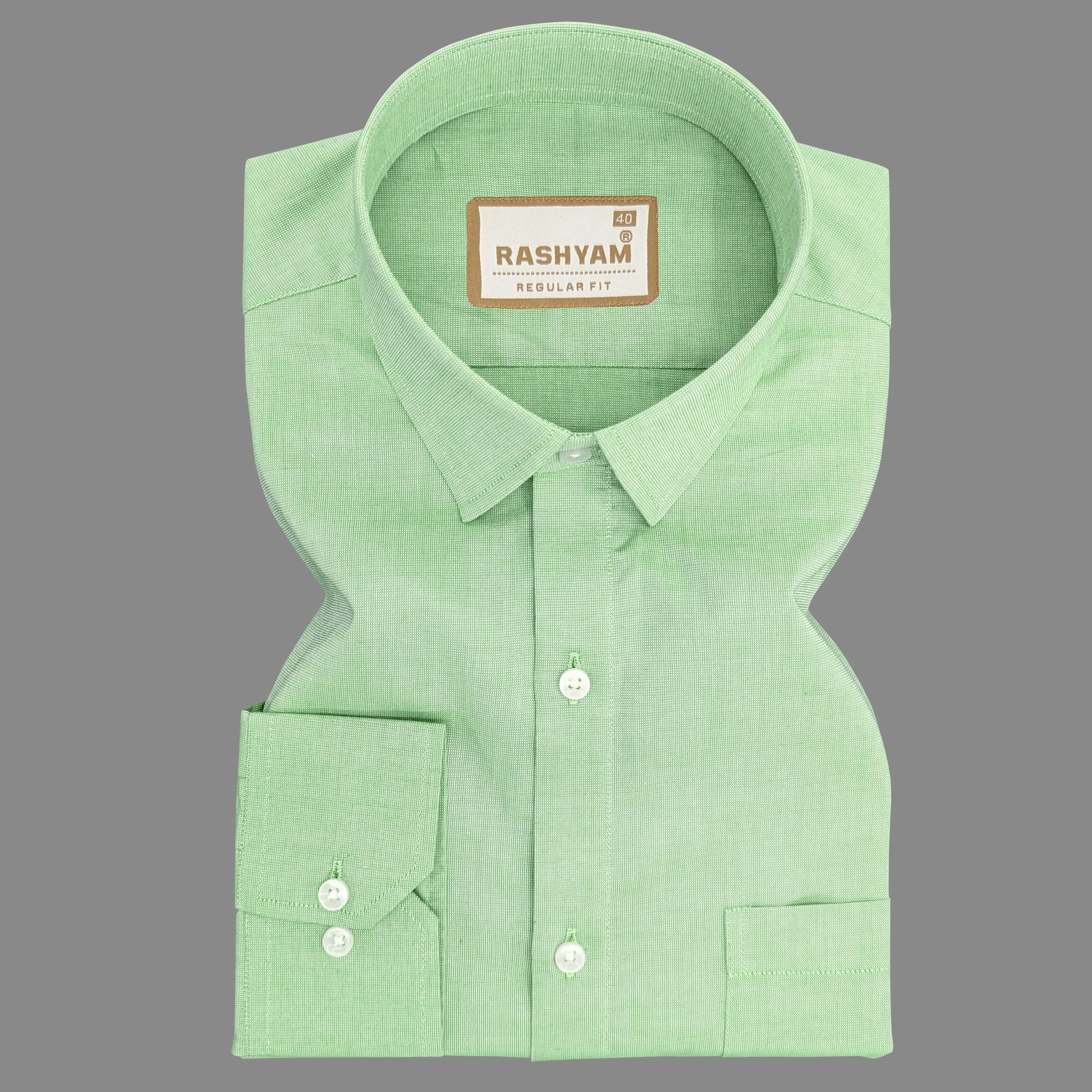 Civita Hippie Green Luxurious Giza Formal Cotton Shirt