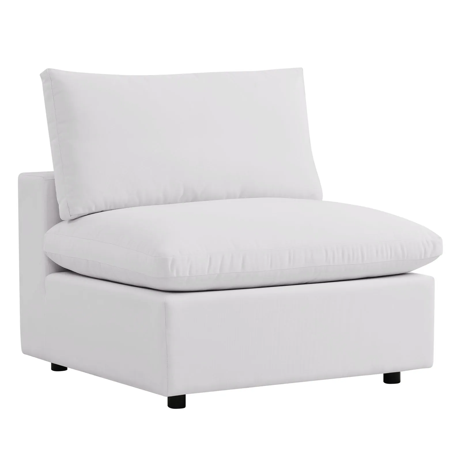 Commix 5-Piece Outdoor Patio Sectional Sofa White EEI-5587-WHI