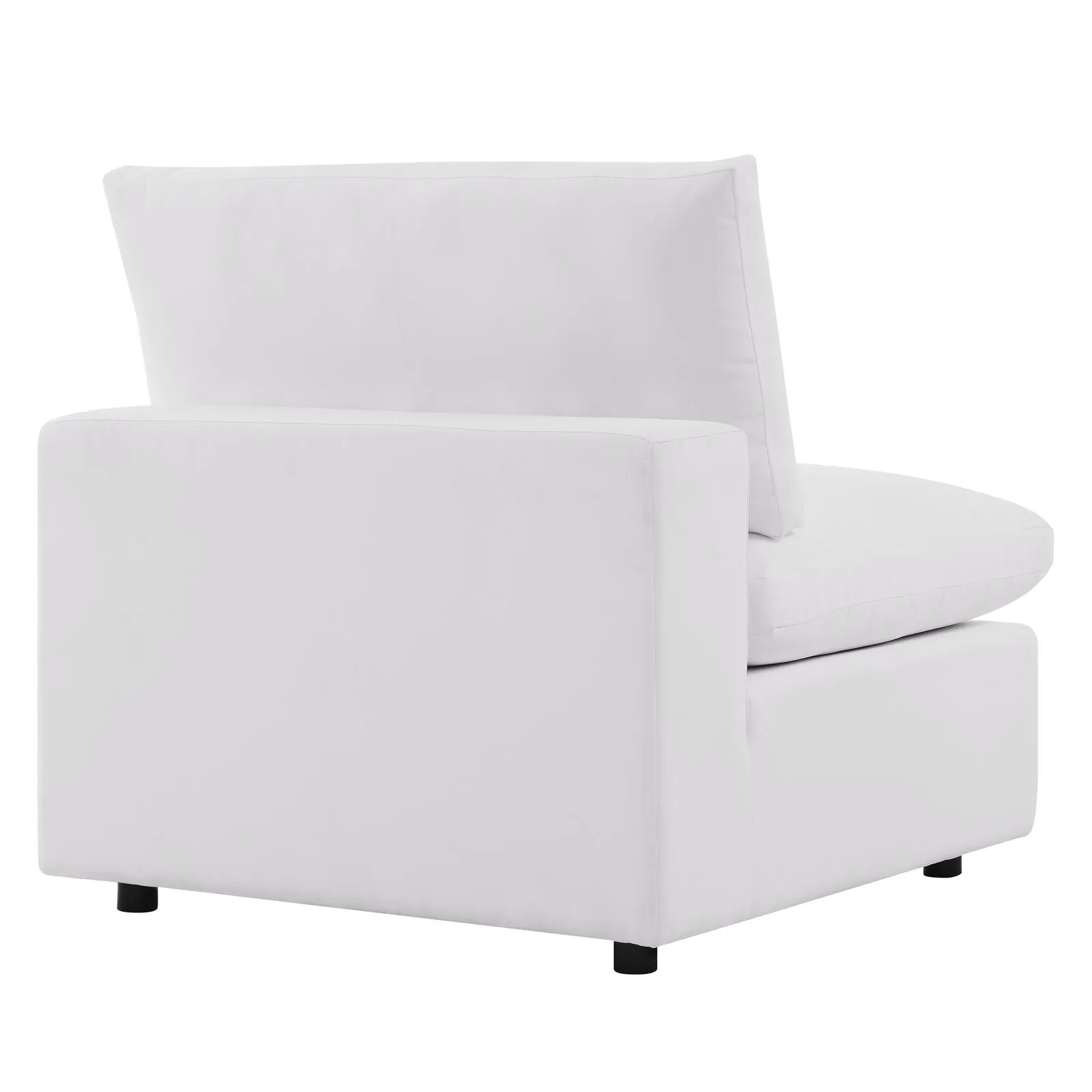 Commix 5-Piece Outdoor Patio Sectional Sofa White EEI-5587-WHI