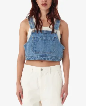 Cropped Overall Top - Light Indigo