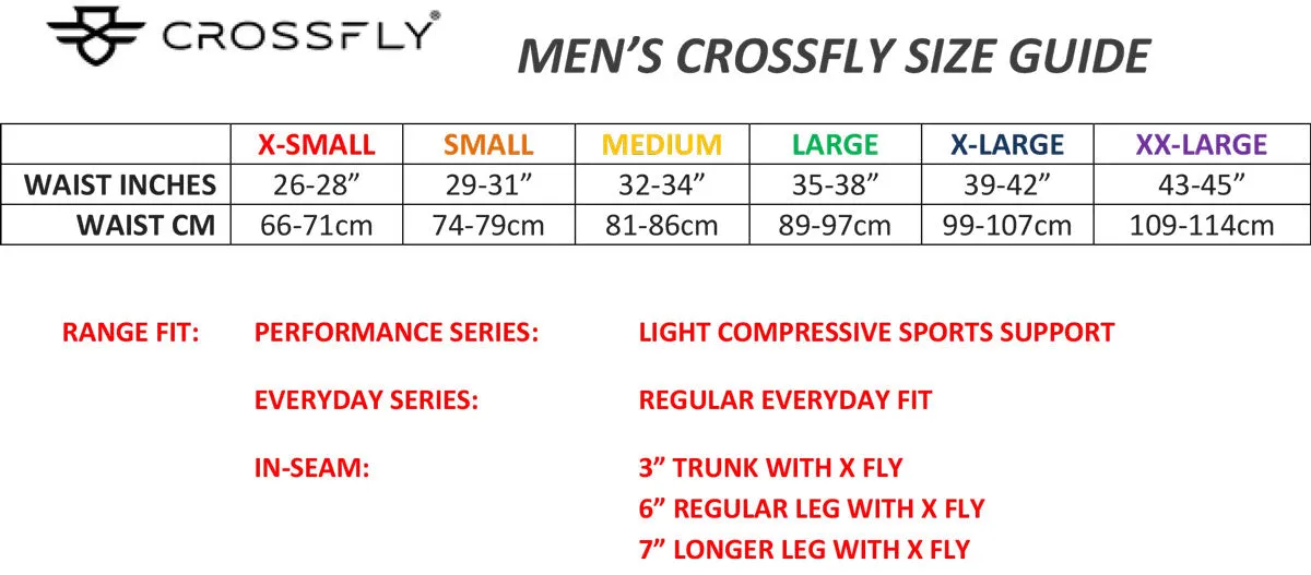 Crossfly Men's Ikon 3" Trunk Boxers TRIPLE PACK {CF-IKON3-TRIPLE}