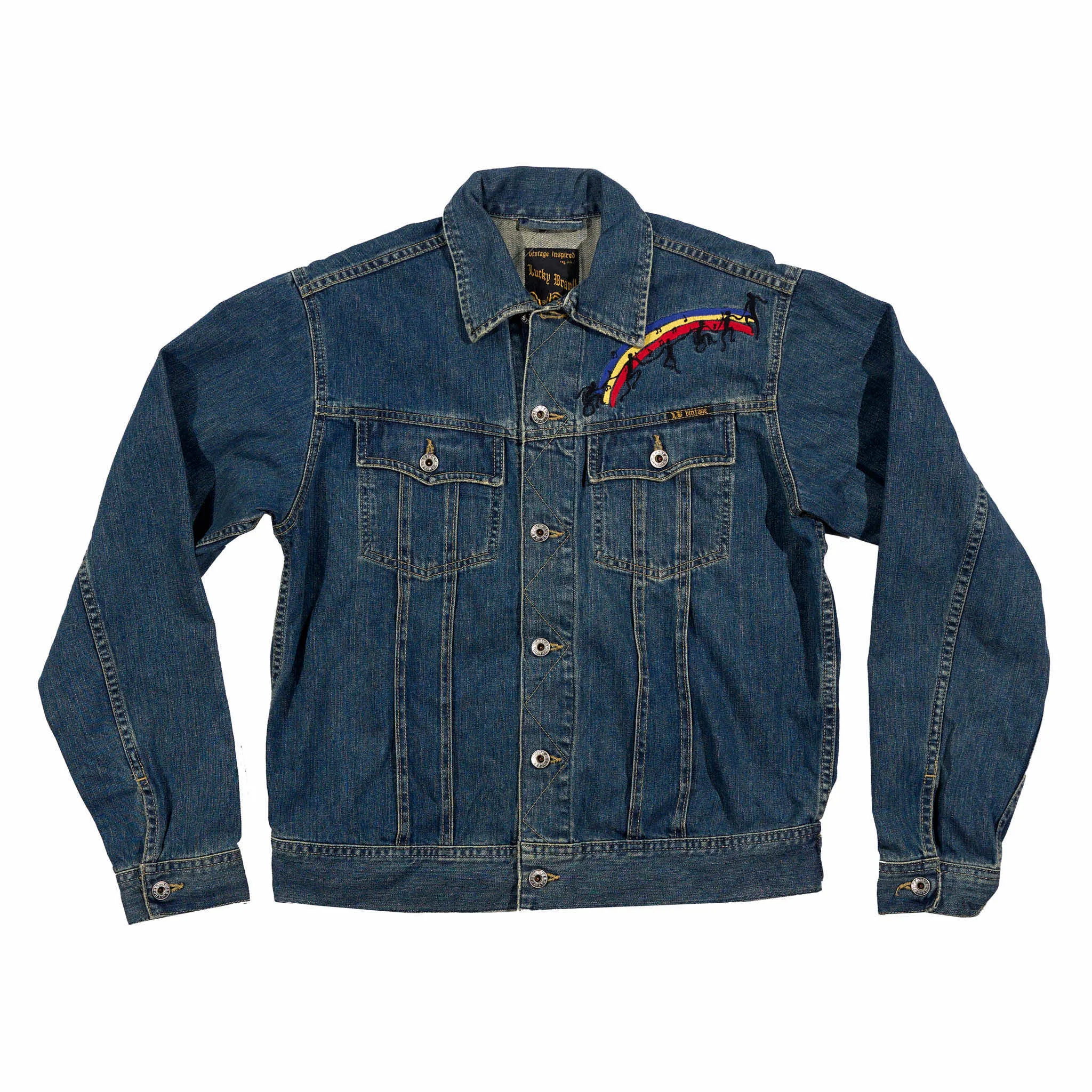 Customized Bridge School Benefit Lucky Denim Trucker Jacket