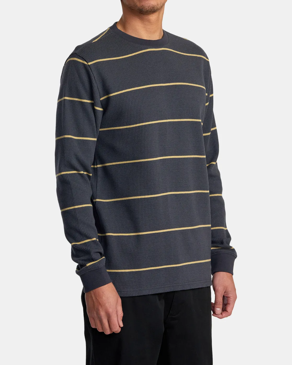 Day Shift Thermal Stripe Long Sleeve - Garage Blue