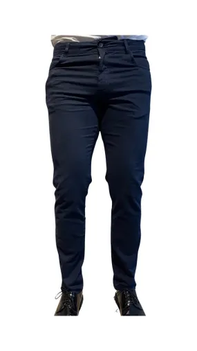 ELEVENTY Blue Brushed Cotton Pant