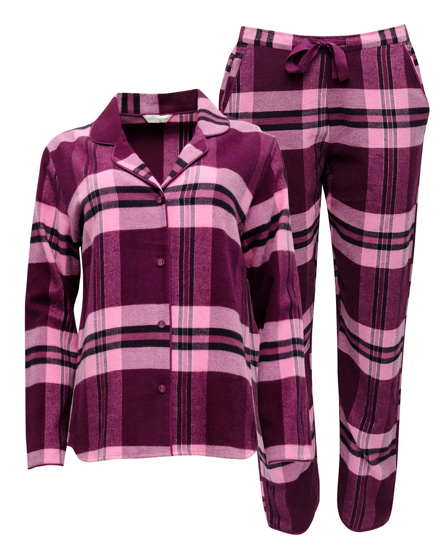 Eve Womens Super Cosy Check Pyjama Set