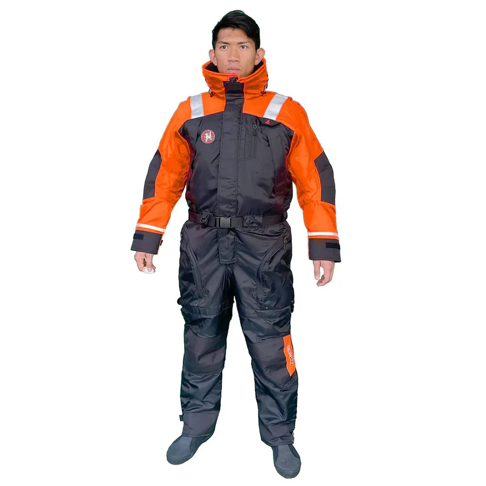 First Watch Anti-Exposure Suit Hi-Vis - Orange/Black - Large [AS-1100-OB-L]