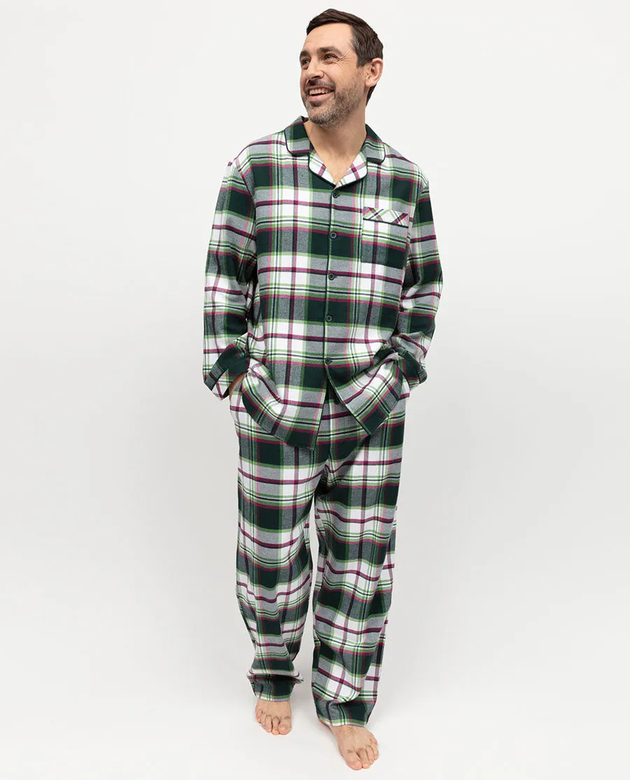 Forrest Mens Brushed Check Pyjama Top