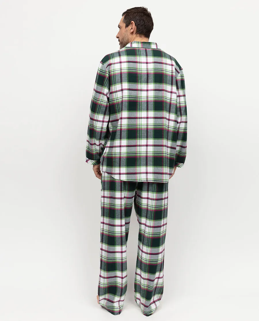 Forrest Mens Brushed Check Pyjama Top