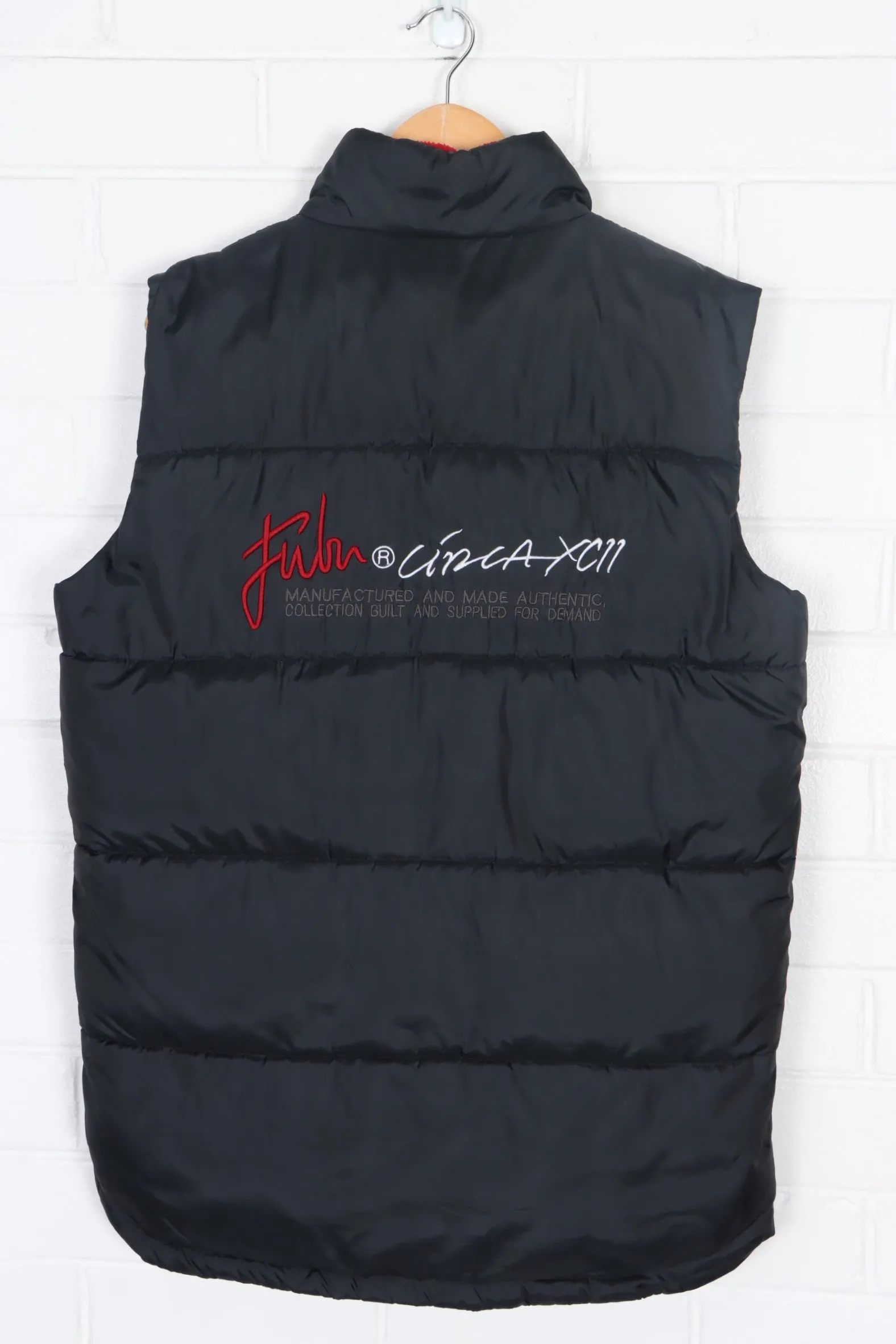 FUBU "Circa XCII" Embroidered Puffer Vest (L)