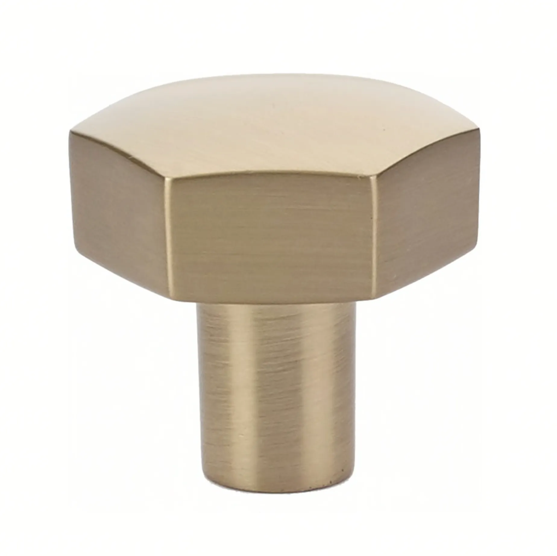 Geometric Champagne Bronze "Geo" Cabinet Knobs and Drawer Pulls